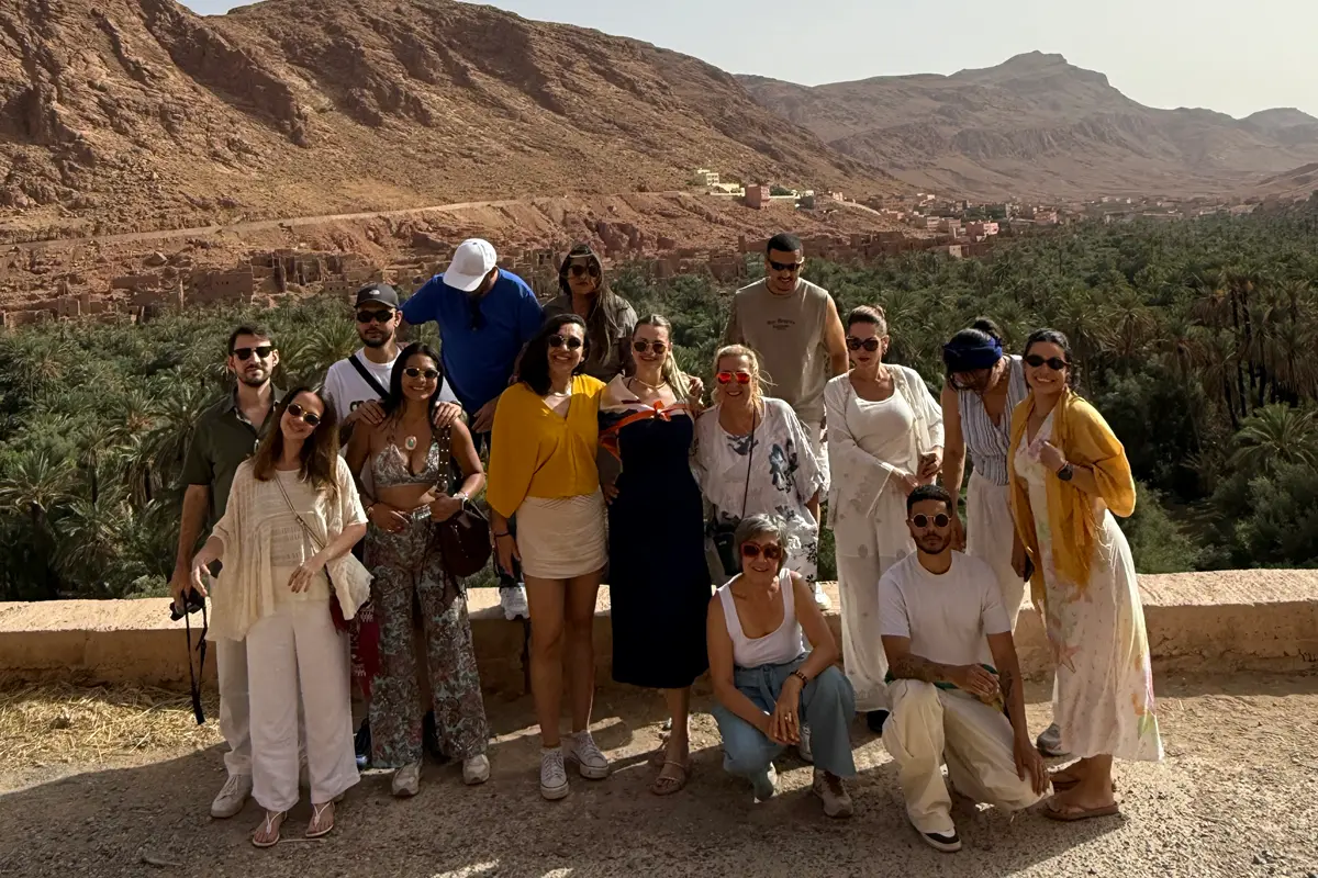 5-day shared desert tour from Marrakech to Merzouga with a group in Todgha Valley